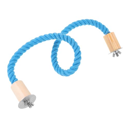 DRESSOOS Vogelspielzeug Baumwollseil Schaukel Für Papageien Klettern Und Spielen Robuste Sitzstange Für Vogelkäfige Holzfixierung Für Große Und Mittelgroße Vögel DRESSOOS Vogelspielzeug Baumwollseil Schaukel Für Papageien Klettern Und Spielen Robuste Sitzstange Für Vogelkäfige Holzfixierung Für Große Und Mittelgroße Vögel von DRESSOOS