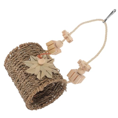 DRESSOOS Vogelkauspielzeug Hängendes Kauspielzeug aus Rattan für Papageien und Nymphensittiche Zerlegbares Futtersuche für Käfigvögel Robustes Naturmaterial für Langanhaltenden Spielspaß DRESSOOS Vogelkauspielzeug Hängendes Kauspielzeug aus Rattan für Papageien und Nymphensittiche Zerlegbares Futtersuche für Käfigvögel Robustes Naturmaterial für Langanhaltenden Spielspaß von DRESSOOS