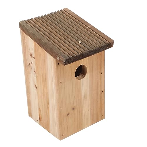 DRESSOOS Vogelnest Brutkasten Holz Nistkasten Outdoor Vogelhaus Vogelhäuschen Für Garten DRESSOOS Vogelnest Brutkasten Holz Nistkasten Outdoor Vogelhaus Vogelhäuschen Für Garten von DRESSOOS