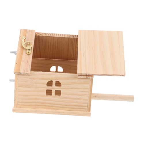 DRESSOOS Stilvoller Vogelkäfig Aus Holz Sittich-nistkasten Zur Zucht Hühnernest Und Dekoratives Vogelhaus DRESSOOS Stilvoller Vogelkäfig Aus Holz Sittich-nistkasten Zur Zucht Hühnernest Und Dekoratives Vogelhaus von DRESSOOS
