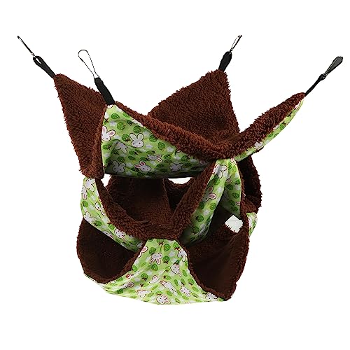 DRESSOOS Warme Hängematte, Bezaubernde Chinchilla Hängematte, Zarte Chinchilla Hängematte, Mehrschichtige Haustier Hängematte, Versteck Für Kleine Haustiere, Warmes Meerschweinchenbett, von DRESSOOS