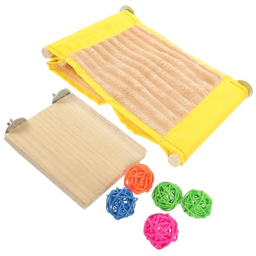 DRESSOOS Warme Hängematte für Kleintiere mit Schlafnest Kletterball und Sprungplatte Atmungsaktiv und Kratzfest für Hamster Meerschweinchen und Eichhörnchen Einfach zu Befestigen DRESSOOS Warme Hängematte für Kleintiere mit Schlafnest Kletterball und Sprungplatte Atmungsaktiv und Kratzfest für Hamster Meerschweinchen und Eichhörnchen Einfach zu Befestigen von DRESSOOS
