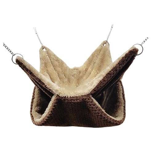 DRESSOOS Warmes Baumwollnest Hängemattenkäfigzubehör Hängendes Haustierbett Eichhörnchen Hängemattenbett Haustierkäfig Hängematte Chinchilla Ruhebett Warmes Hamsterbett Hamster Hängebett von DRESSOOS