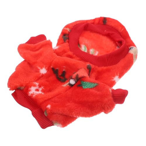DRESSOOS Weihnachten Haustier Kleidung Hund Weihnachten Mantel Festliche Welpen Kleid Komfortable Wärme Hundekleidung von DRESSOOS