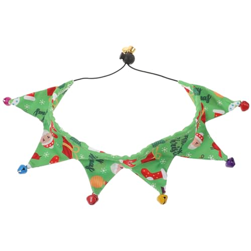 DRESSOOS Weihnachts Katzenschal, Katzenglockenhalsband, Verstellbares Katzenhalsband, Katzenhalsbänder Für Mädchen, Für, Bequemes Haustierhalsband, Für, Kätzchenhalsbänder, Glocken von DRESSOOS