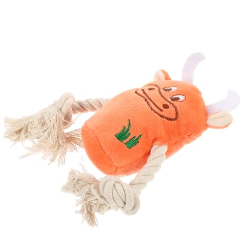 DRESSOOS Quietschendes Hundespielzeug Cartoon-Kuh Für Welpen Hunde Weiches Plüsch Molarenspielzeug DRESSOOS Quietschendes Hundespielzeug Cartoon-Kuh Für Welpen Hunde Weiches Plüsch Molarenspielzeug von DRESSOOS