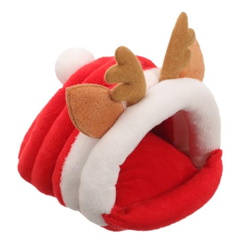 DRESSOOS Weihnachtshamsternest Quietschspielzeug Für Hunde Großes Hundespielzeug Hase Tierische Matratze Hamster Weihnachten Käfig Meerschweinchenhütte Leckerlis Für Hunde Pp Baumwolle Rot DRESSOOS Weihnachtshamsternest Quietschspielzeug Für Hunde Großes Hundespielzeug Hase Tierische Matratze Hamster Weihnachten Käfig Meerschweinchenhütte Leckerlis Für Hunde Pp Baumwolle Rot von DRESSOOS