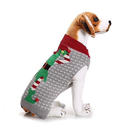 DRESSOOS Hundepullover Weihnachtsoutfit Für Haustiere Hässlicher Pullover Warmer Mantel Für Mittelgroße Und Große Hunde Welpen-haustierkleidung von DRESSOOS