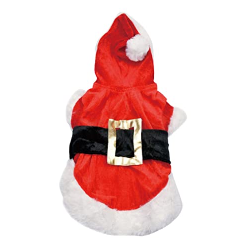 DRESSOOS Hundemäntel Für Große Hunde Weihnachtsmannkostüm Haustier-weihnachtskleidung Hundeweste Bequemes Sweatshirt Größe L von DRESSOOS