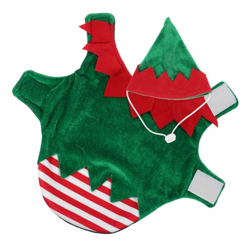 DRESSOOS Haustier-Partykostüm Hundekleidung für Weihnachten modische Hundekostüme S grünes Weihnachtsoutfit für Hunde einfach zu kombinieren mit Fotoshootings von DRESSOOS