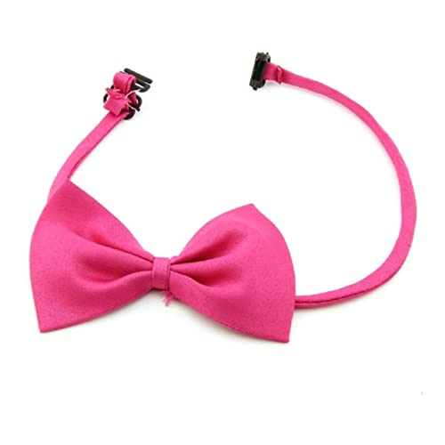 DRESSOOS Rosy Haustier Fliege Katze Hund Bowknot Kragen verstellbare Krawatte modisches Haustier Zubehör von DRESSOOS