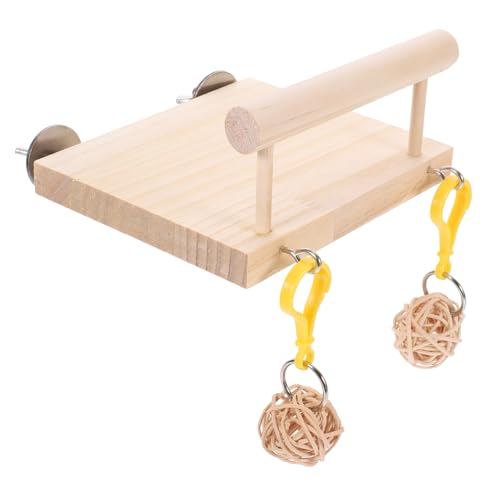 DRESSOOS Papagei Plattform Holz Vogel Training Nymphensittiche Sittiche Barsch Haustier Vogel Spielzeug von DRESSOOS