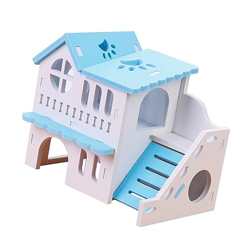DRESSOOS Sichere Robuste Hamsterhäuser Und Verstecke Holzvilla Spielzeug Für Tiere Hamsterspielzeug DRESSOOS Sichere Robuste Hamsterhäuser Und Verstecke Holzvilla Spielzeug Für Tiere Hamsterspielzeug von DRESSOOS