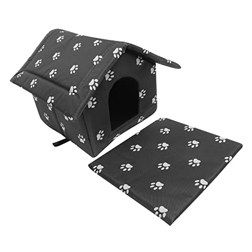 DRESSOOS Zwinger Für Streunende Katzen Zwinger Für Hund Haustier-laufstall Im Freien Katze Im Freien Zusammenklappbarer Kratzbaum Für Draußen Katzenbett Oxford-Stoff Black DRESSOOS Zwinger Für Streunende Katzen Zwinger Für Hund Haustier-laufstall Im Freien Katze Im Freien Zusammenklappbarer Kratzbaum Für Draußen Katzenbett Oxford-Stoff Black von DRESSOOS
