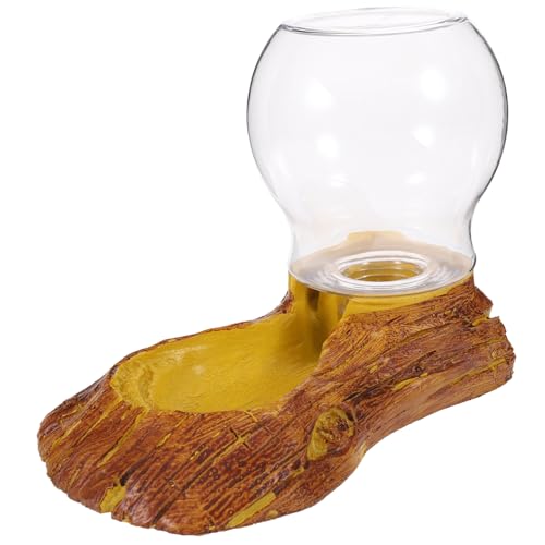DRESSOOS Wasserspender für Reptilien automatische Eidechsen-Tränke dekorative Schale aus Kunstharz. von DRESSOOS