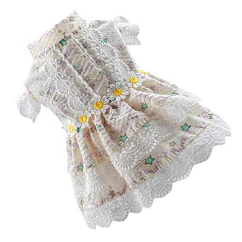 DRESSOOS Hundekleid mit Blumenmuster für Mädchen Haustierkleidung Modisches Kleid Leichtes Gewicht für Komfort von DRESSOOS