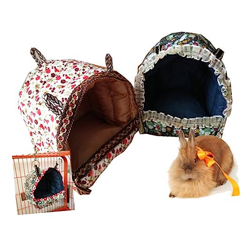 DRESSOOS tierische Hommock Chinchilla-Tier Spielzeug Hängematte Meerschweinchen-Hängematte Hamster-Hängematte tierische Höhle haustierbett pet Bed petbett Kaninchen-Hängematte Tierhütte von DRESSOOS