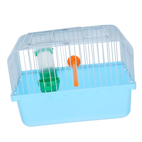 DRESSOOS Tragbarer Vogelkäfig mit Tränke Futterbox bequemes Reisen für Vögel Metallträger für Papageien Unzertrennliche zufällige Farbe von DRESSOOS