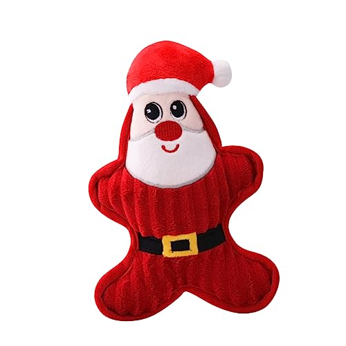 DRESSOOS üsch Hundespielzeug Mit Geräuschfunktion Kauspielzeug Für Hunde Niedliches Weihnachtsmann Design Ideales Interaktives Für Haustiere Perfekt Zum Beißen Und von DRESSOOS