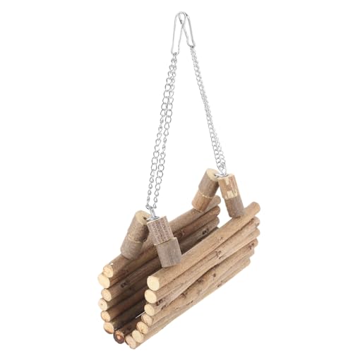 DRESSOOS Holz-hängematte Für Hamster Sicheres Und Dekoratives Nager-Spielzeug Mit Tunnel Schwingelement Für Anregende Wohnumgebung Für Hamster Und Kleine Nager DRESSOOS Holz-hängematte Für Hamster Sicheres Und Dekoratives Nager-Spielzeug Mit Tunnel Schwingelement Für Anregende Wohnumgebung Für Hamster Und Kleine Nager von DRESSOOS