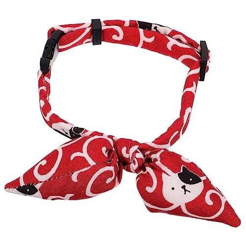 DRESSOOS Trendiges Hundehalsband Mit Fliege Modische Haustier-Halskette Für Kätzchen Welpen Dekoratives Haustierhalsband Für Den Urlaub von DRESSOOS