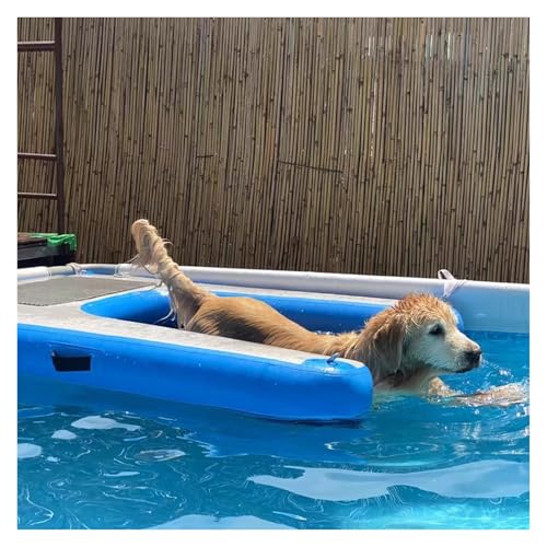 Dog Bathing Ladder, Foldable Ramps for Pools, Sea, Jetty, Boat, Floating Non-Slip Eva Lying Platform Dogs up to 60 kg, Easy Inflate and Deflate (Blue, 1 Dog Bathing Ladder, Foldable Ramps for Pools, Sea, Jetty, Boat, Floating Non-Slip Eva Lying Platform Dogs up to 60 kg, Easy Inflate and Deflate (Blue, 1 von DRFGHK