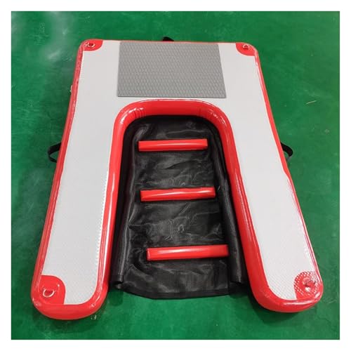 Dog Bathing Ladder, Foldable Ramps for Pools, Sea, Jetty, Boat, Floating Non-Slip Eva Lying Platform Dogs up to 60 kg, Easy Inflate and Deflate (Red, 15 Dog Bathing Ladder, Foldable Ramps for Pools, Sea, Jetty, Boat, Floating Non-Slip Eva Lying Platform Dogs up to 60 kg, Easy Inflate and Deflate (Red, 15 von DRFGHK