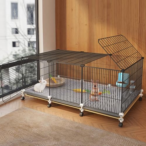 XXL Rabbit Cage, Multifunctional Indoor Small Animal Metal Wire Cage for Rabbits, Guinea Pigs XXL Rabbit Cage, Multifunctional Indoor Small Animal Metal Wire Cage for Rabbits, Guinea Pigs von DRFGHK