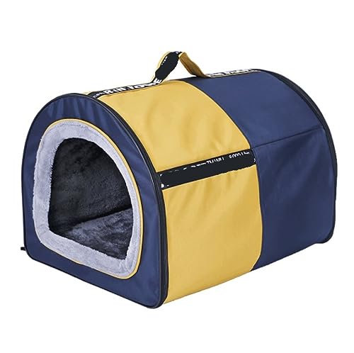 Katzenbett Haustierbett Haustier Zelt Bett Indoor Haustier Zelt Hund Katze Bett Tragbare Mit Kissen Für Welpen Hund Katze Haustier Katze Höhle Kleine Hund Bett Hundesofa Schlafen (Color : A, Size : von DRMEE