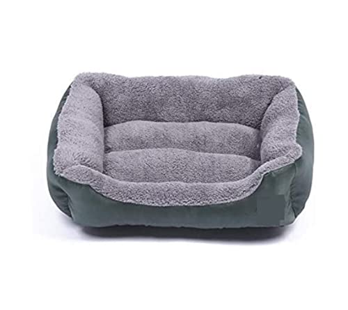 Katzenbett Haustierbett Haustierbett Hundebett Für Kleine, Mittelgroße Und Große Hunde, Großer Korb, Wasserdichter Boden, Weiches Fleece, Warmes Katzenbett, Sofahaus Hundesofa Schlafen (Color : Dark von DRMEE