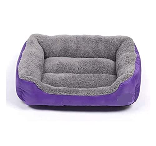 Katzenbett Haustierbett Haustierbett Hundebett Für Kleine, Mittelgroße Und Große Hunde, Großer Korb, Wasserdichter Boden, Weiches Fleece, Warmes Katzenbett, Sofahaus Hundesofa Schlafen (Color : Purpl Katzenbett Haustierbett Haustierbett Hundebett Für Kleine, Mittelgroße Und Große Hunde, Großer Korb, Wasserdichter Boden, Weiches Fleece, Warmes Katzenbett, Sofahaus Hundesofa Schlafen (Color : Purpl von DRMEE