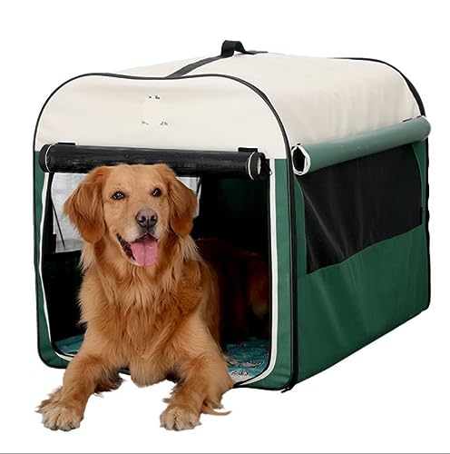 Katzenbett Haustierbett Hunde- Und Katzen-Pop-Laufstall, Haustierhäuser Für Hunde Und Katzen, Indoor- Und Outdoor-Übungsstall, Hundezelt Hundesofa Schlafen (Color : Grün, Size : 46 * 37 * 40cm) von DRMEE