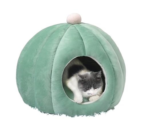 Katzenbett Haustierbett Katzenbett, Kätzchenbett, Katzenzelt, warmes Höhlennest, bequemes Iglu-Haustierbett, Katzenhaus, Haustierzelt, Höhlenbett für Katze Hundesofa Schlafen ( Color : A , Size : 42*4 von DRMEE