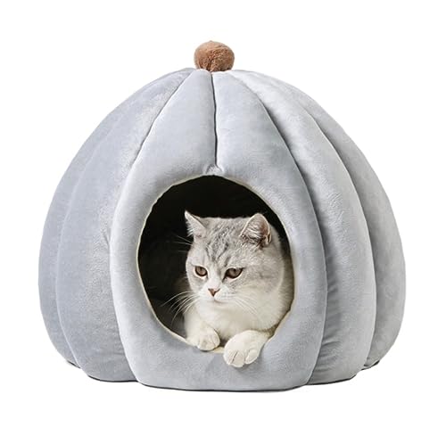 Katzenbett Haustierbett Katzenbett, Kätzchenbett, Katzenzelt, warmes Höhlennest, bequemes Iglu-Haustierbett, Katzenhaus, Haustierzelt, Höhlenbett für Katze Hundesofa Schlafen ( Color : C , Size : 42*4 von DRMEE