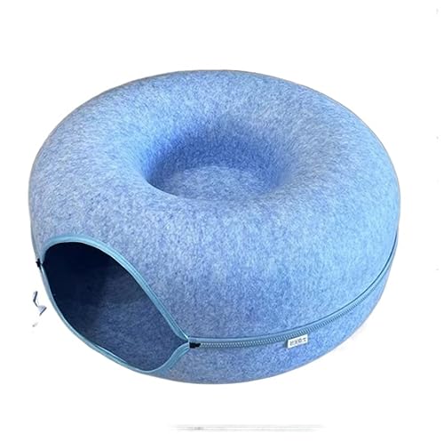 Katzenbett Haustierbett Katzenbett, Katzentunnelnest, rundes Filz-Katzenrohr, Spielspielzeug, Katzentunnel für Innenkatzen, Katzenlabyrinth-Spielzeug, ansprechend Hundesofa Schlafen (Color : C, Size von DRMEE