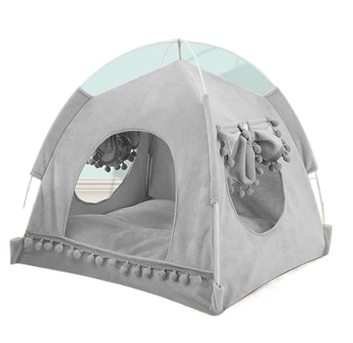 Katzenbett Haustierbett Katzenzelt, Pop-Up-Katzenhaus, Outdoor-Haustiergehege, Zelt, Tragbarer Innen-Laufstall Für Katzen, Kleine Hunde Im Hof Hundesofa Schlafen (Color : B, Size : 38 * 38cm) von DRMEE