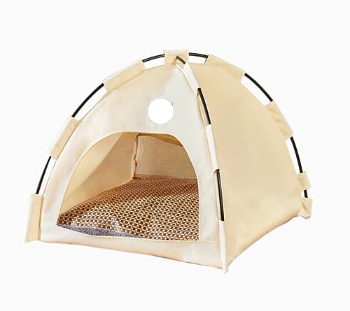 Katzenbett Haustierbett Pop-up-Haustier-Katzenzelt, Tragbares Katzenzelt, Haustier-Hundekatzenzelt Mit Weichem Kissen, Katzengehege Im Freien, Haustierzelt Hundesofa Schlafen ( Color : D , Size : 42*4 von DRMEE