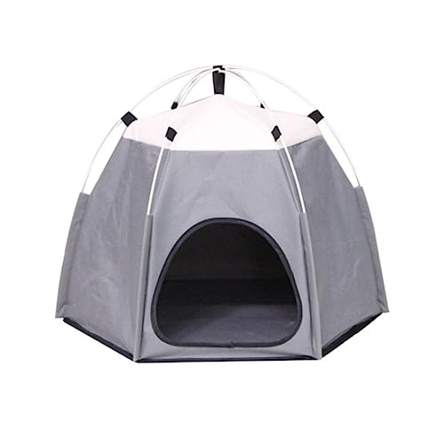 Katzenbett Haustierbett Wasserdichtes Oxford-Haustierzelt, Haus, Hundekatze, Spielbett, Matte, Tragbar, Faltbar, Zwingerbett Für Universelle Hundereisen Hundesofa Schlafen ( Color : B , Size : 60*60*4 von DRMEE