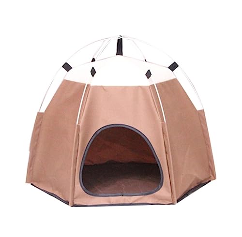 Katzenbett Haustierbett Wasserdichtes Oxford-Haustierzelt, Haus, Hundekatze, Spielbett, Matte, Tragbar, Faltbar, Zwingerbett Für Universelle Hundereisen Hundesofa Schlafen ( Color : C , Size : 60*60*4 von DRMEE