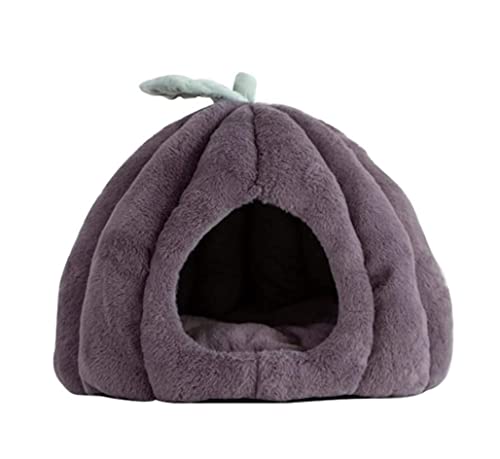 Katzenbett Haustierbett Winter Haustier Nest Warm Schlafsack Welpen Haustier Bett Katze Hund Haus Höhle Zusammenklappbare Warme Welpen Kätzchen Schlafen Bett Hundesofa Schlafen (Color : Gray, Size : von DRMEE