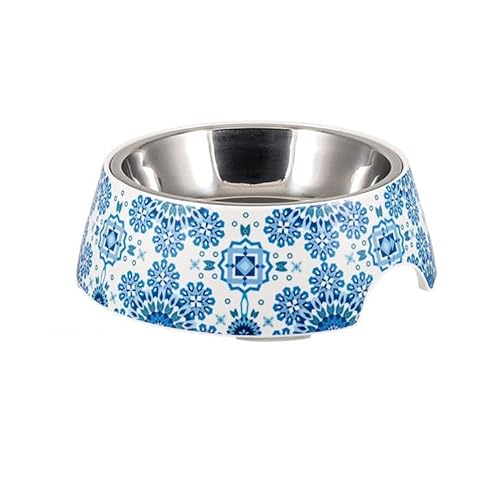 Abnehmbarer Futternapf für Hund oder Katze, Arabesk, Mittelblau, 14 x 14 x 5,5 cm Abnehmbarer Futternapf für Hund oder Katze, Arabesk, Mittelblau, 14 x 14 x 5,5 cm von DRW