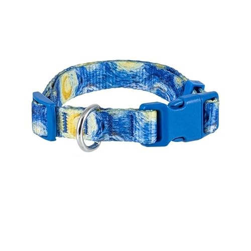 Ausziehbares Hundehalsband, klein und mittelgroß, Sternennacht, 25-40 cm von DRW