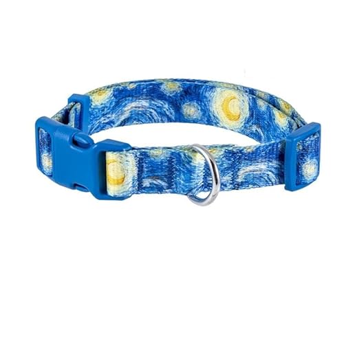 Ausziehbares Hundehalsband, mittelgroß und groß, Sternennacht, 35-50 cm von DRW