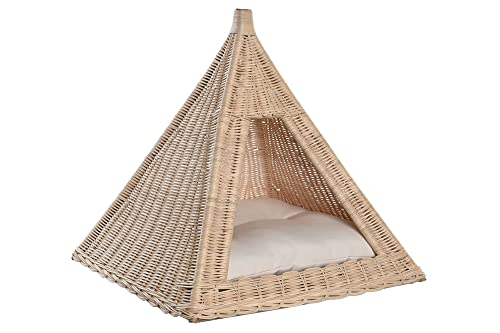 DRW Tipi Hundebett aus Naturfaser mit Matte 45 x 45 x 45 cm DRW Tipi Hundebett aus Naturfaser mit Matte 45 x 45 x 45 cm von DRW