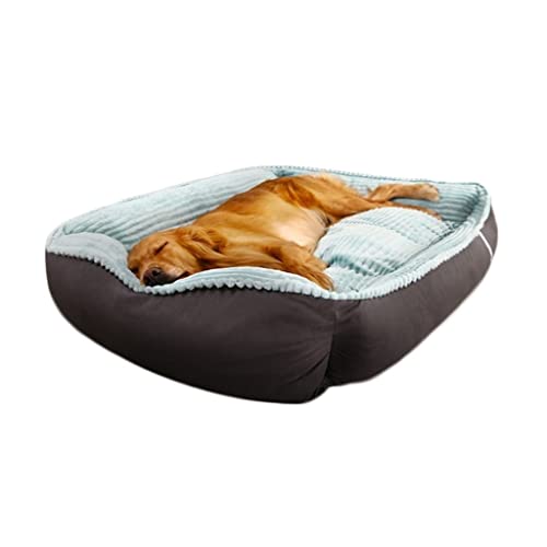 DRYIC Hundebett, Zwinger, übergroß, warm, für den Winter, waschbar, für Golden Retriever, Haustiersofa, Hundeunterlage (B 75 * 60 * 25CM) von DRYIC
