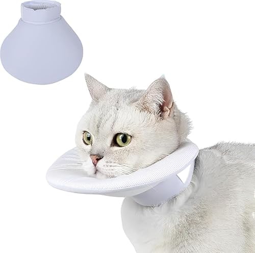 Katzen-Genesungshalsband – weiche, leichte, verstellbare Kegelalternative für Katzen nach Operationen, verhindert Lecken, Beißen, Essen, Trinklätzchen für Welpen, Kätzchen, den täglichen Gebrauch (#1 Katzen-Genesungshalsband – weiche, leichte, verstellbare Kegelalternative für Katzen nach Operationen, verhindert Lecken, Beißen, Essen, Trinklätzchen für Welpen, Kätzchen, den täglichen Gebrauch (#1 von DSAoTeng