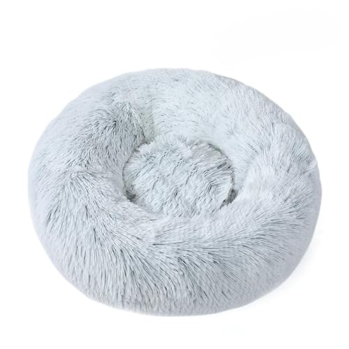Rundes flauschiges Haustierbett – weiches beruhigendes Donut-Bett, warmes, pelziges PP-Baumwoll-Füllungskissen, selbstwärmendes Komfortnest für kleine Hunde, Katzen, für den Innen- und Winter, zum Rundes flauschiges Haustierbett – weiches beruhigendes Donut-Bett, warmes, pelziges PP-Baumwoll-Füllungskissen, selbstwärmendes Komfortnest für kleine Hunde, Katzen, für den Innen- und Winter, zum von DSAoTeng