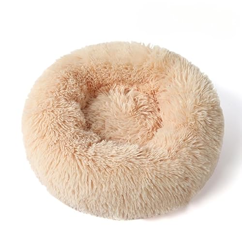 Rundes flauschiges Haustierbett – weiches beruhigendes Donut-Bett, warmes, pelziges PP-Baumwoll-Füllungskissen, selbstwärmendes Komfortnest für kleine Hunde, Katzen, für den Innenbereich Rundes flauschiges Haustierbett – weiches beruhigendes Donut-Bett, warmes, pelziges PP-Baumwoll-Füllungskissen, selbstwärmendes Komfortnest für kleine Hunde, Katzen, für den Innenbereich von DSAoTeng