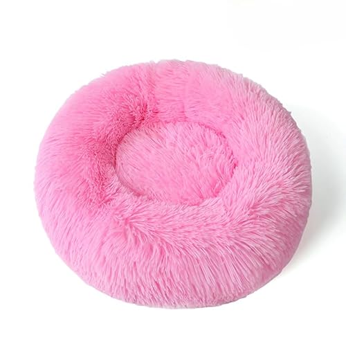 Rundes flauschiges Haustierbett – weiches beruhigendes Donut-Bett, warmes, pelziges PP-Baumwoll-Füllungskissen, selbstwärmendes Komfortnest für kleine Hunde, Katzen, für den Innenbereich Rundes flauschiges Haustierbett – weiches beruhigendes Donut-Bett, warmes, pelziges PP-Baumwoll-Füllungskissen, selbstwärmendes Komfortnest für kleine Hunde, Katzen, für den Innenbereich von DSAoTeng