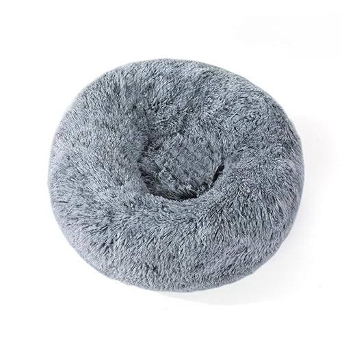Rundes flauschiges Haustierbett – weiches beruhigendes Donut-Bett, warmes, pelziges PP-Baumwoll-Füllungskissen, selbstwärmendes Komfortnest für kleine Hunde, Katzen, für den Innenbereich Rundes flauschiges Haustierbett – weiches beruhigendes Donut-Bett, warmes, pelziges PP-Baumwoll-Füllungskissen, selbstwärmendes Komfortnest für kleine Hunde, Katzen, für den Innenbereich von DSAoTeng